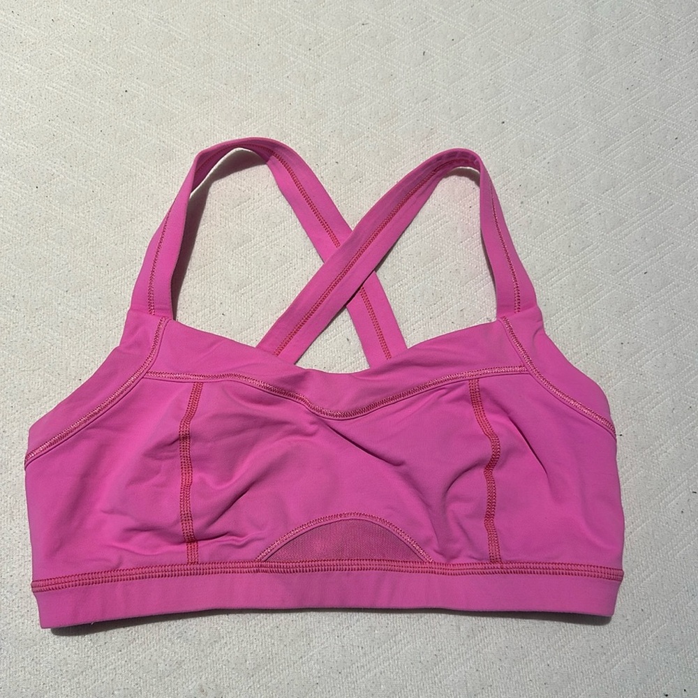 Lululemon Pink Sports Bra Size Medium